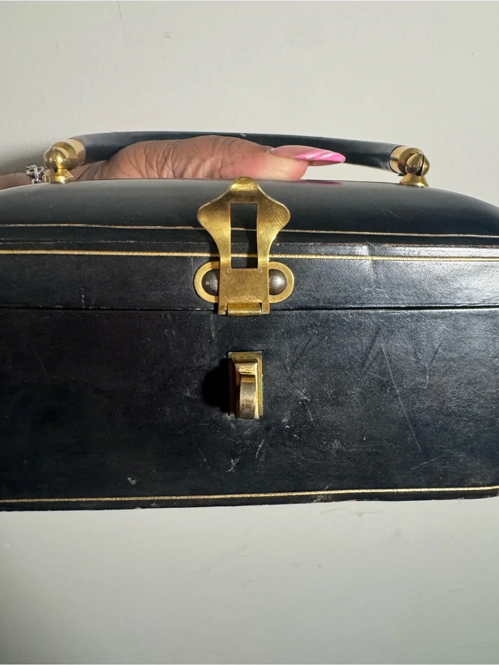 Jana Vintage Chic 1950’s Jet Black box bag